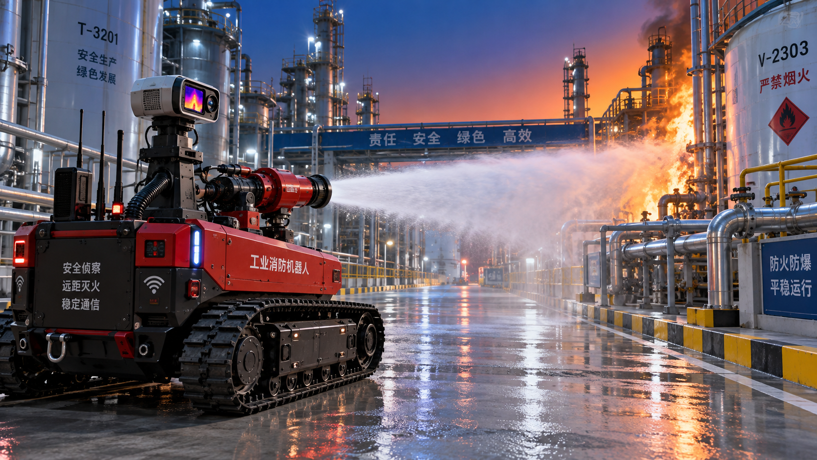 When do service robots make sense for firefighting operations?