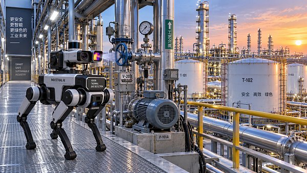 When are industrial service robots suitable for inspection tasks?