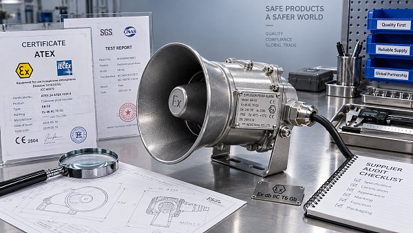 How to verify an explosion-proof siren factory's ATEX certificates