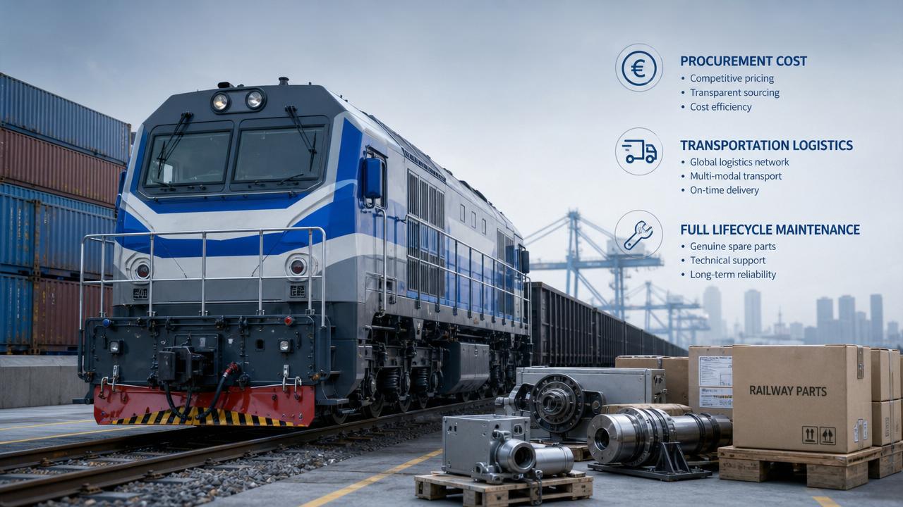 What changes the total cost of wholesale diesel electric locomotives?