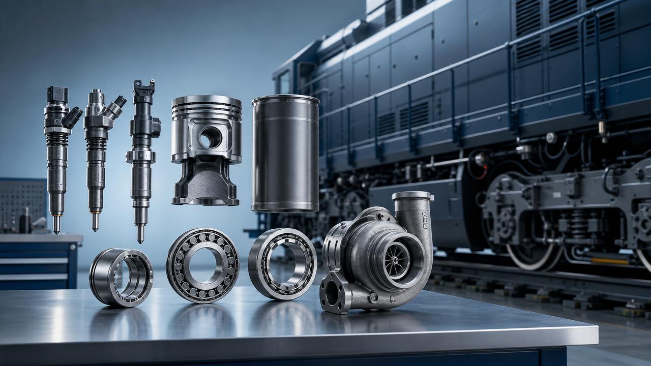 Locomotive engine components OEM options that reduce downtime later