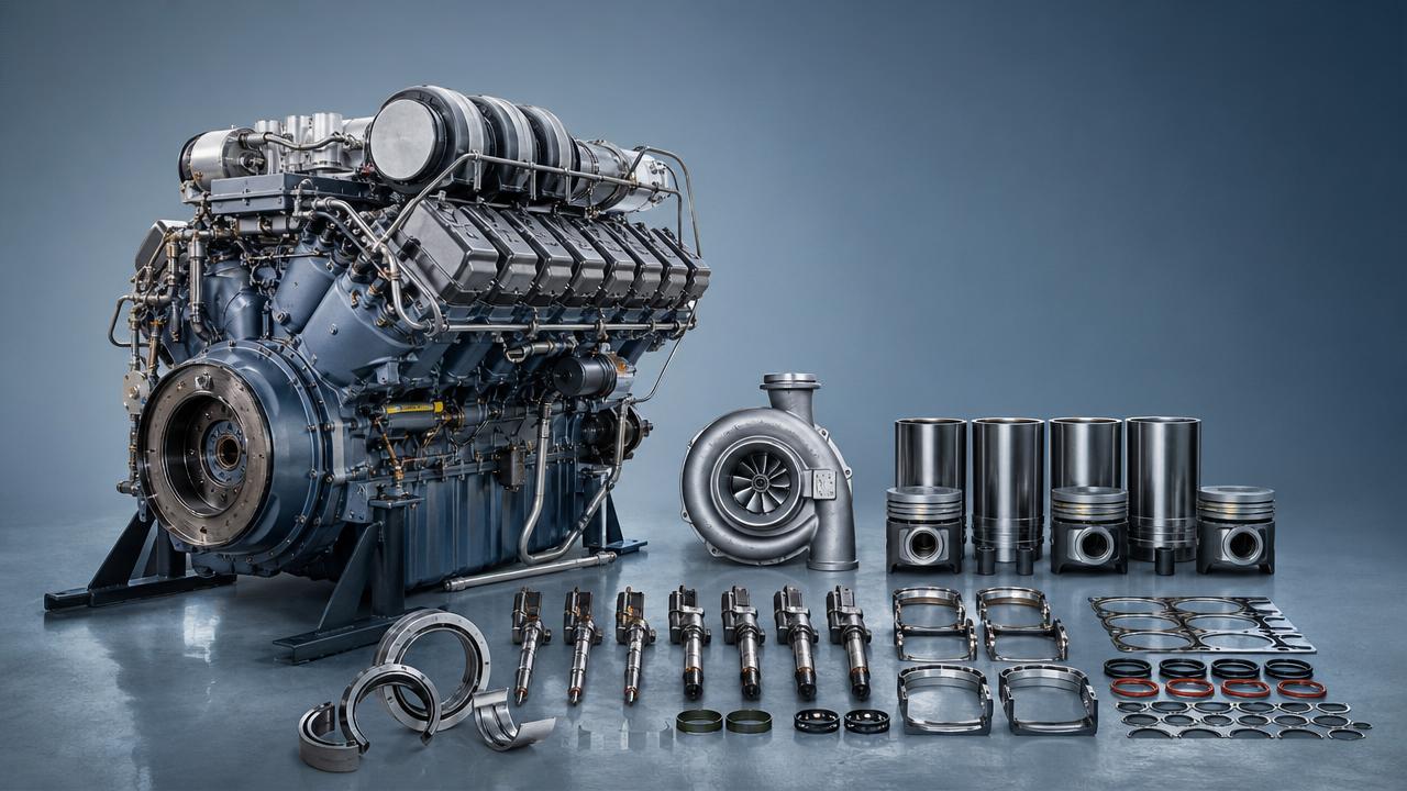 Which locomotive engine components OEM options ease overhaul delays?