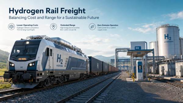 Impact of Hydrogen on Rail Freight: Cost and Range Trade-Offs