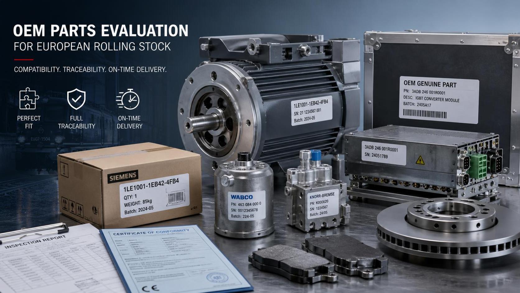 How to Evaluate OEM Locomotive Spare Parts in Europe for Fit, Traceability, and Lead Time