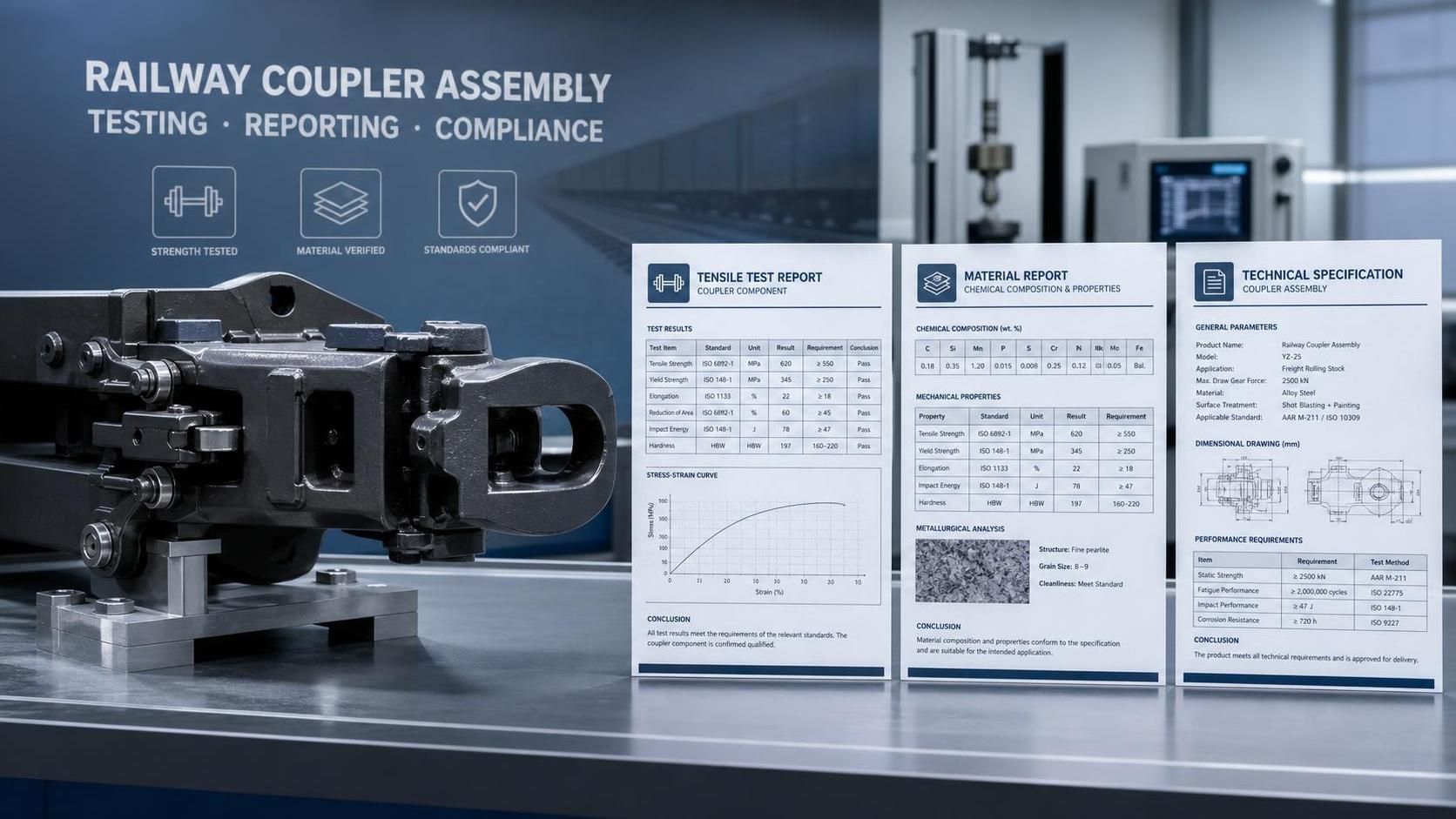 How to Read Coupler Tensile Strength Data for Freight Wagon Safety and Compliance