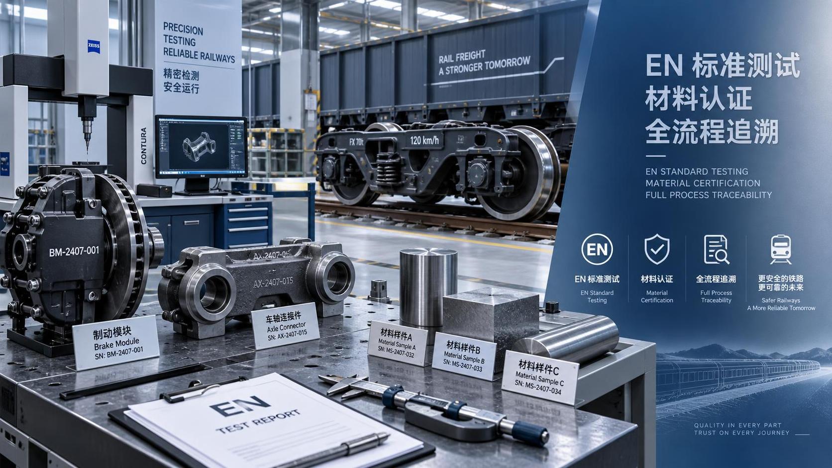 Rolling Stock Components Under EN Standards: Certificates, Tests, and Traceability
