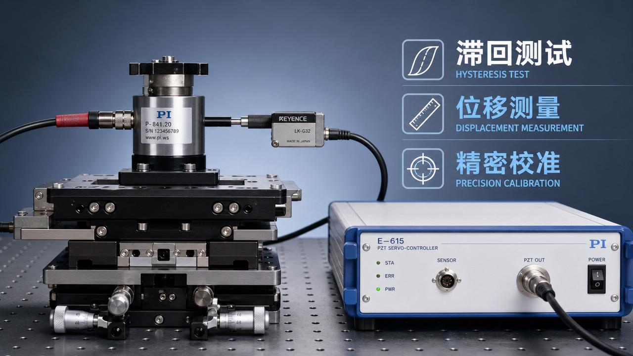 Piezo Actuator Hysteresis Data: Test and Use