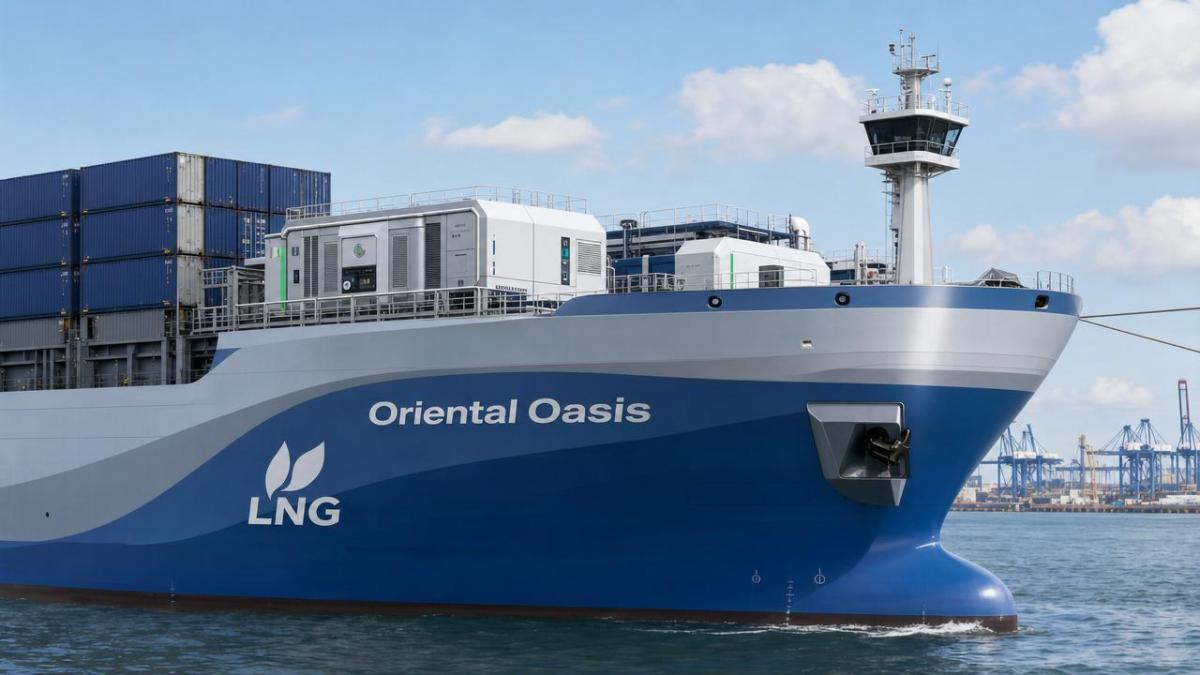 World’s First LNG-Powered Container Ship Enters Service in Shanghai