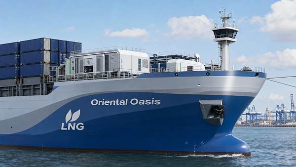 World’s First LNG-Powered Container Ship Enters Service in Shanghai