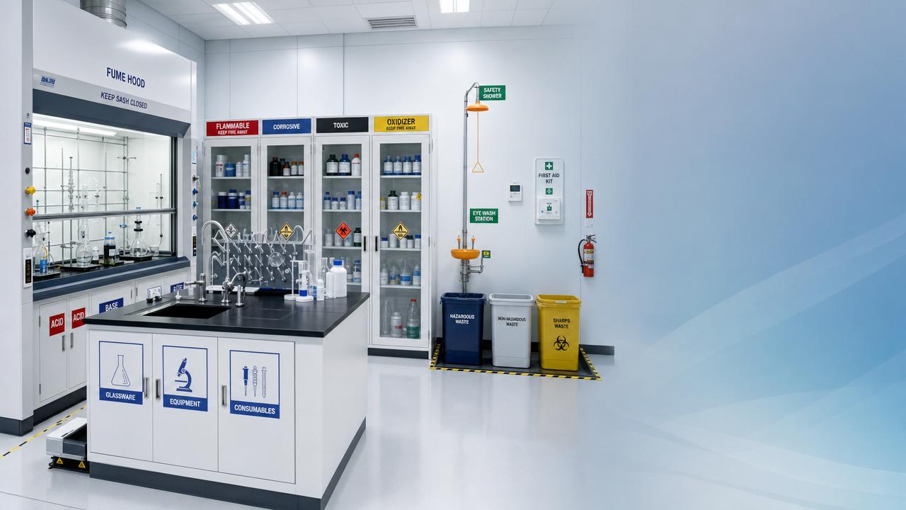 Chemical Laboratory Setup: Key Safety and Workflow Checks