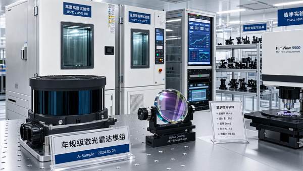 Optical Coatings Emerge as a Lidar Production Constraint