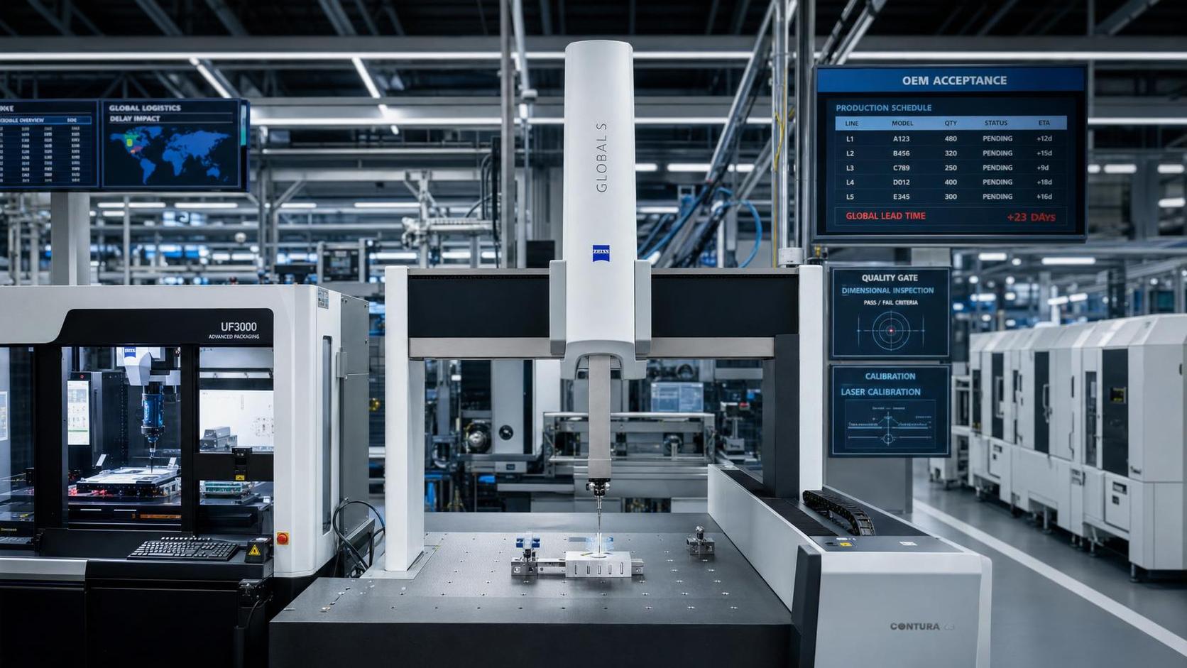 SEMI: CMM System Lead Time Extends to 22 Weeks