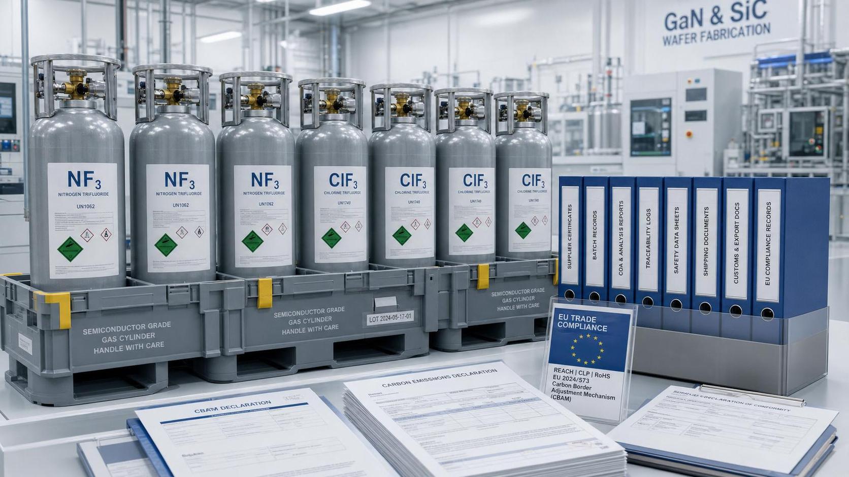 EU Adds NF₃ and ClF₃ Etching Gases to REACH Rules