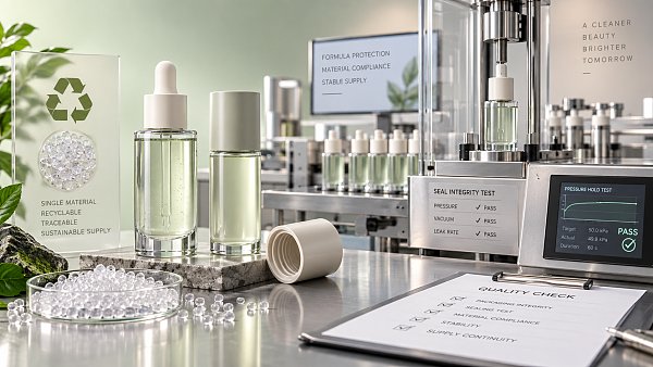 When does recyclable skincare packaging justify its higher unit cost?
