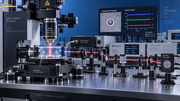 How high stability optical tweezers reduce drift in long experiments