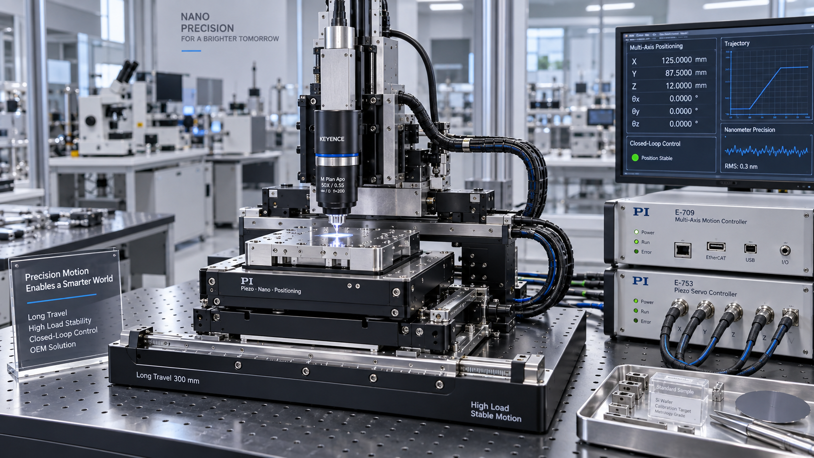 OEM Nanopositioning Solutions: Specifying Travel, Load, and Control Requirements