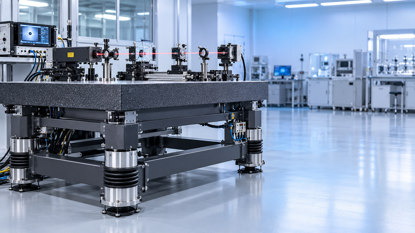 When does a steel-frame vibration isolation table provide enough stability?