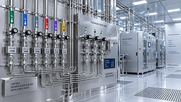 How to prevent cross-contamination in semiconductor gas handling