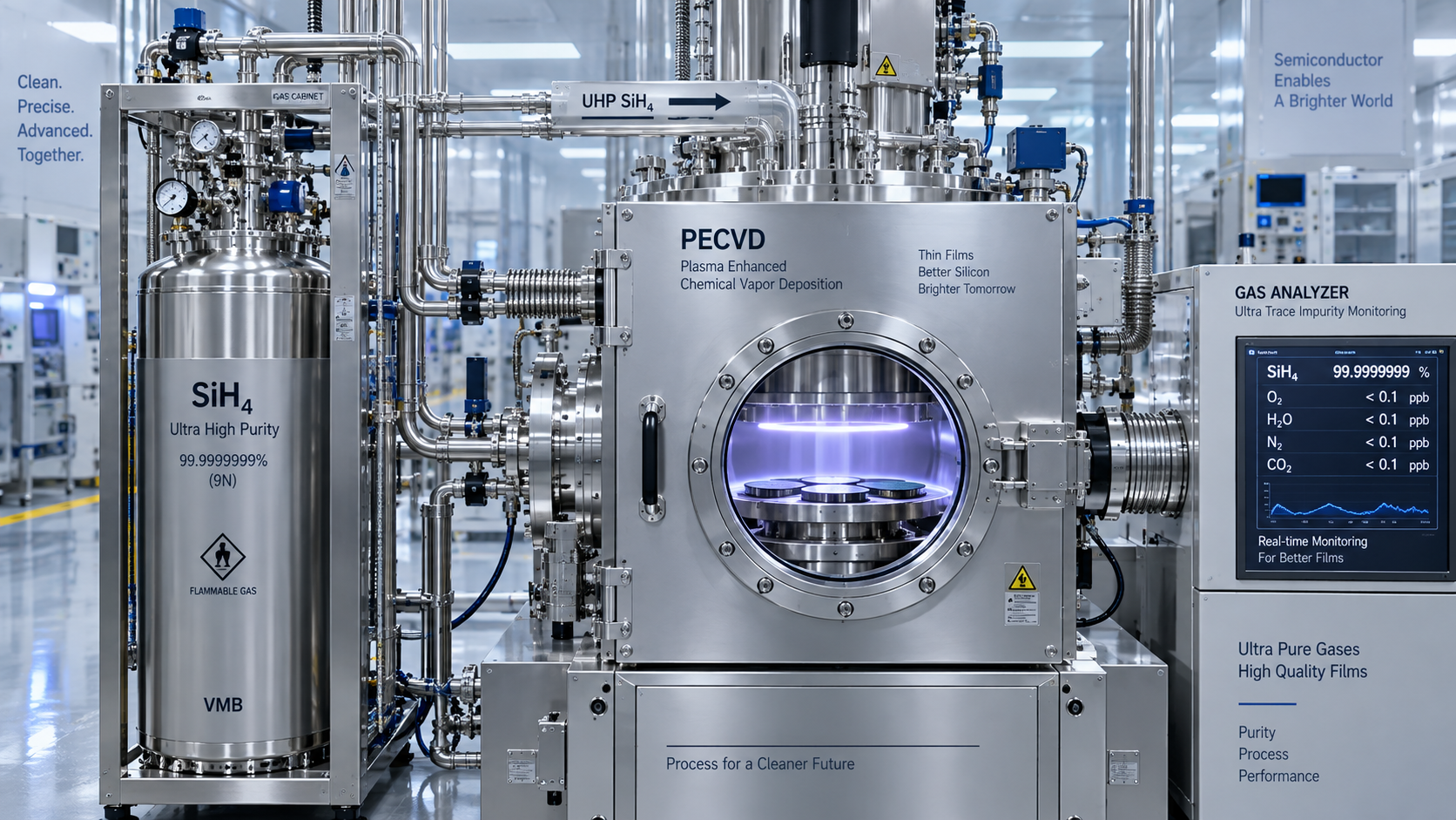 Ultra-Pure Silane Gas for PECVD: Linking Impurities to Film Defects