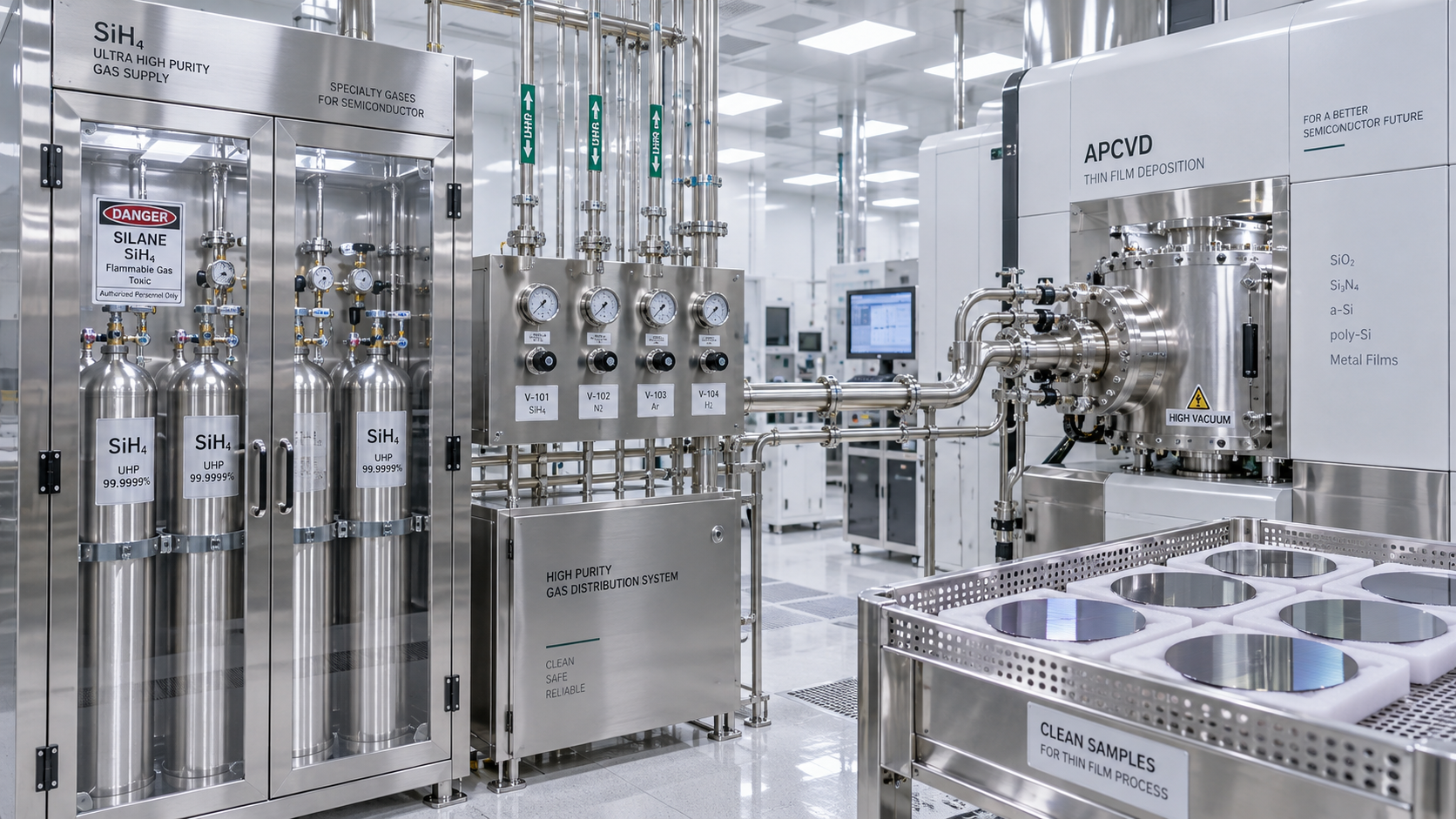 Ultra-Pure Silane Gas for Thin Films: Matching Gas Grade to Film Requirements