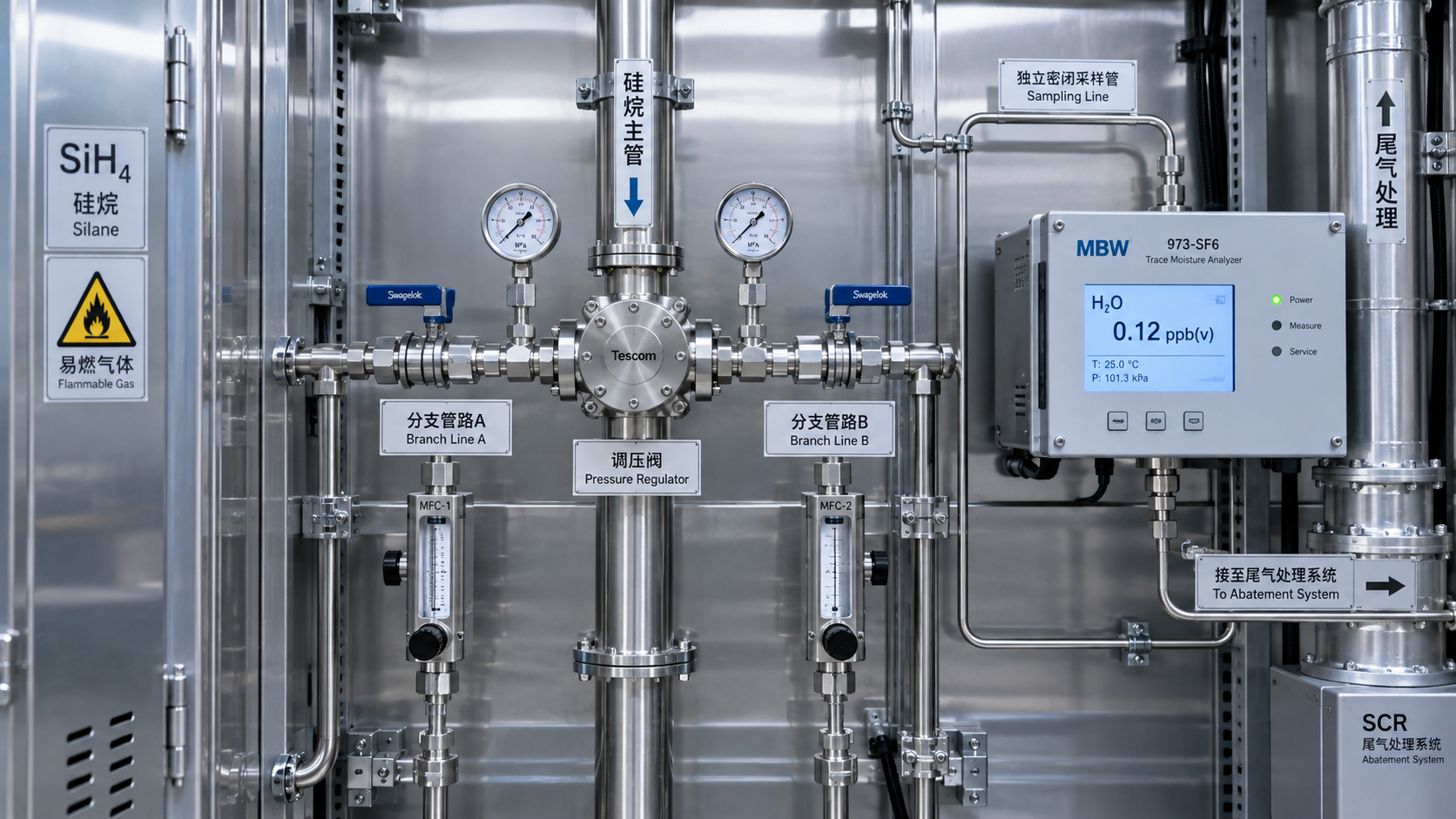 Moisture-Controlled Silane Gas: Tracing Water Contamination in Delivery Lines