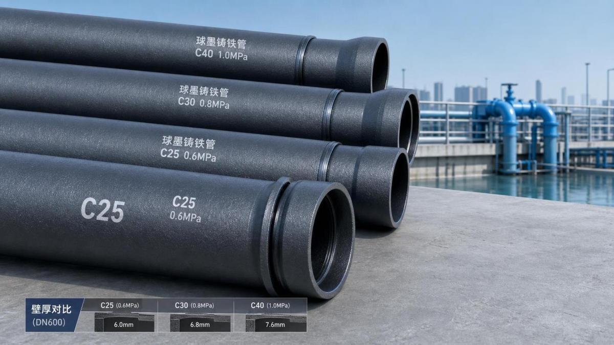C25 Ductile Iron Pipe vs Other Pressure Classes in Project Selection
