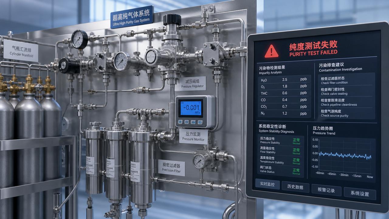When Ultra-High Purity Gas Systems Start Failing Purity Tests