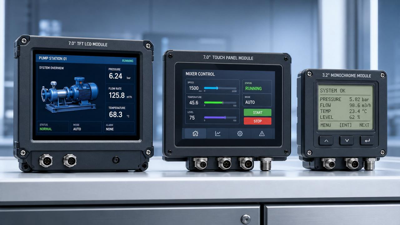 Display modules selection gets easier when specs are compared