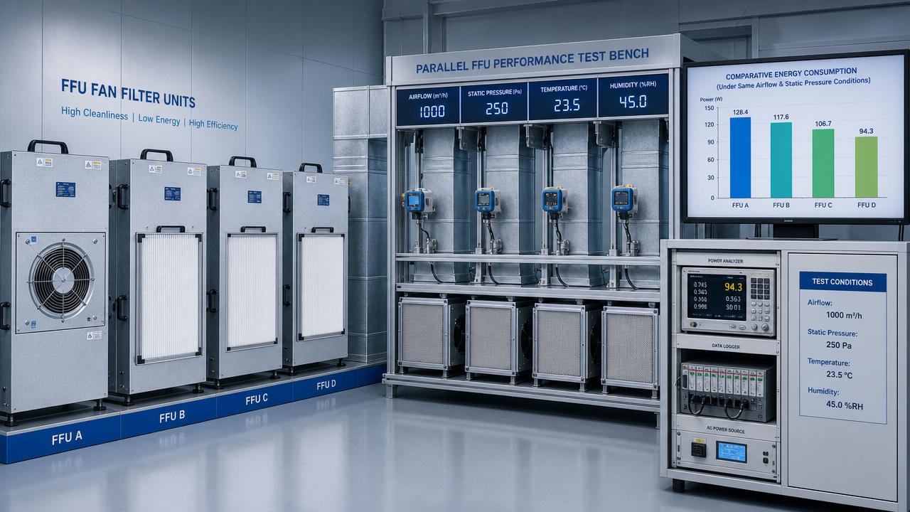 How to compare FFU energy consumption benchmarks fairly