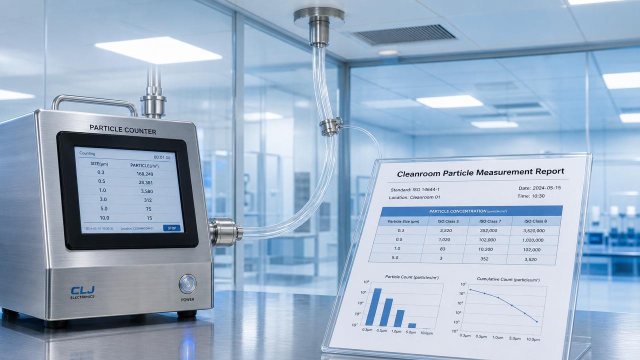 How to read cleanroom ISO class limits data correctly