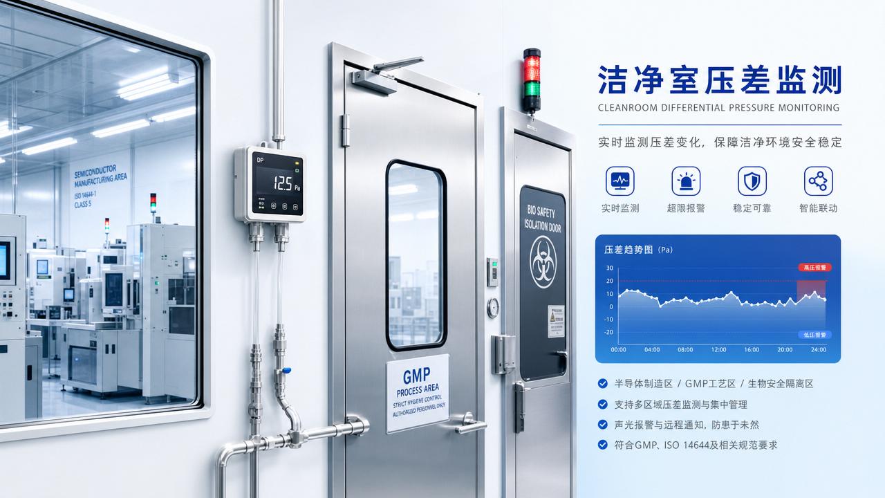 How cleanroom pressure differential data prevents failures