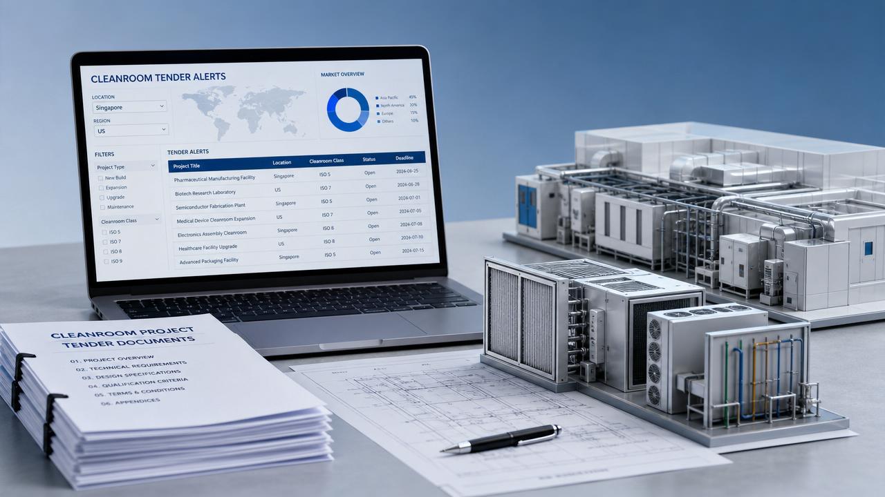 How to track cleanroom tender alerts in Singapore and the US