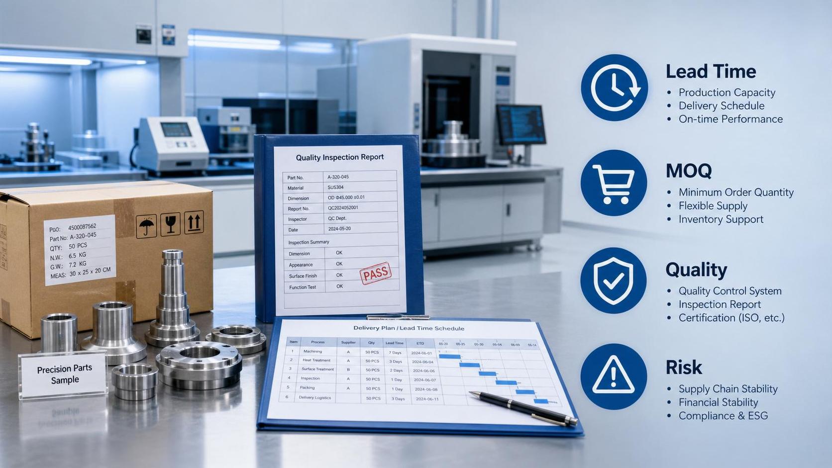 Supplier Sourcing Checklist: How to Compare Lead Time, MOQ, Quality, and Risk