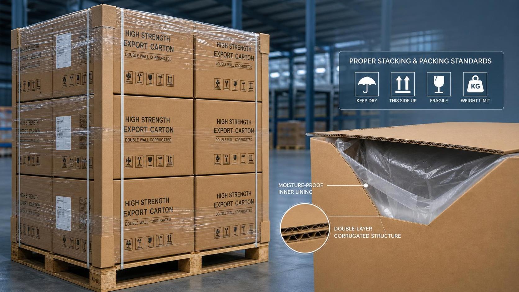 How to Choose Corrugated Logistics Packaging for Export Shipping and Pallet Loads