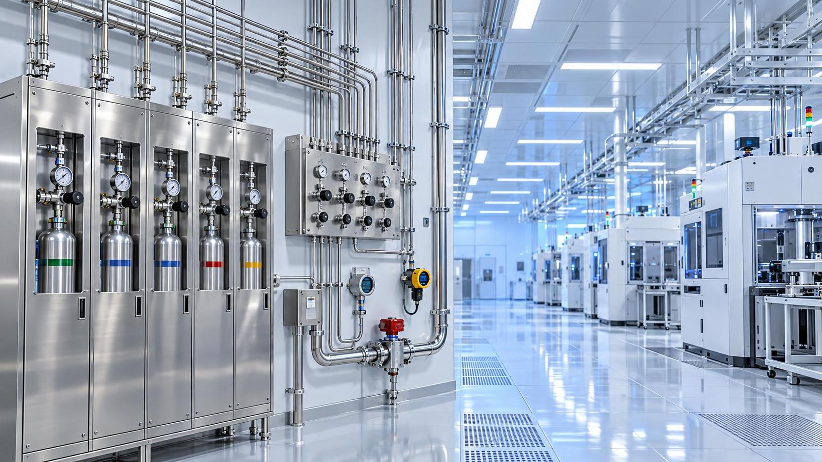 What Drives Process Gas Delivery System Costs in Semiconductor Fab Projects?
