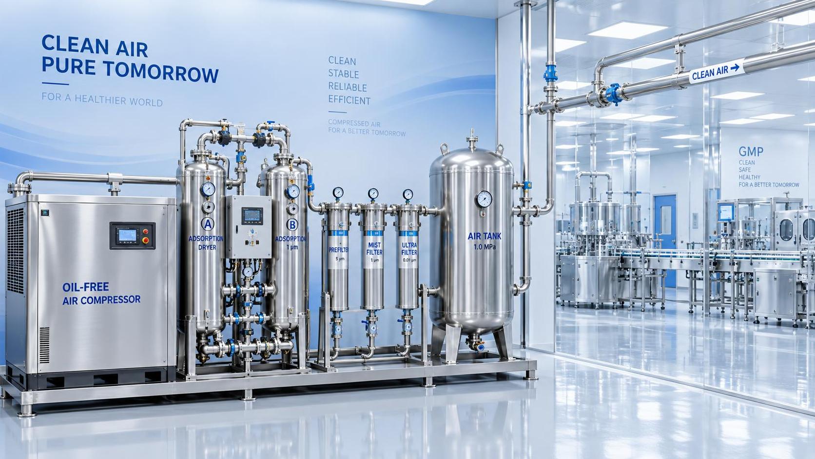How to Evaluate an Air Compressor Manufacturer for Cleanroom Gas Supply Projects