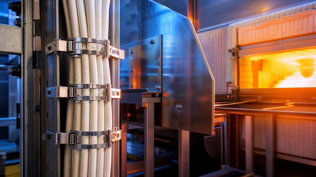 Are stainless steel zip ties safer in harsh heat?