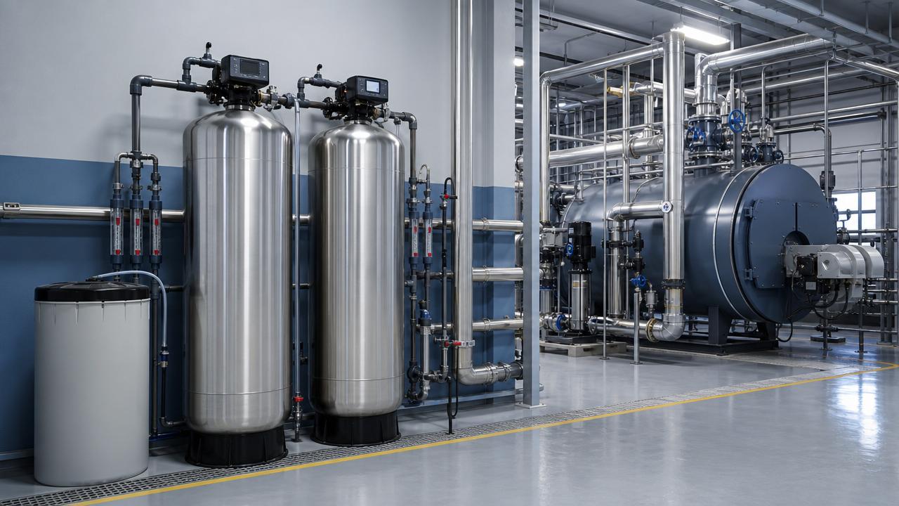 Industrial Water Softeners: How to Size a System for Boilers and Process Lines