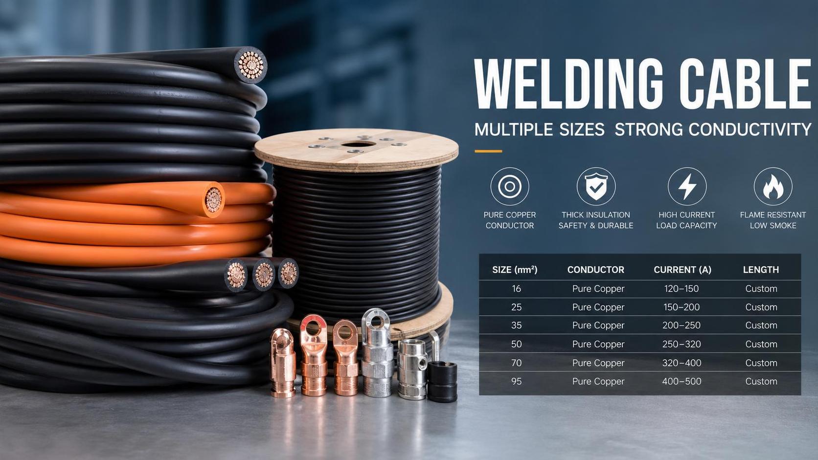 Welding Cables Wholesale Buying Guide: Sizes, Insulation, and Ampacity Explained