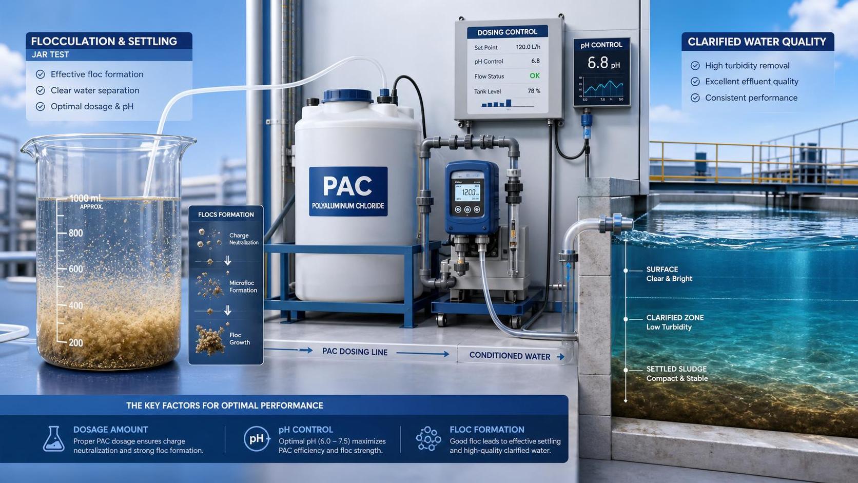 Polyaluminium Chloride PAC in Water Treatment: Dosage, pH Range, and Common Mistakes