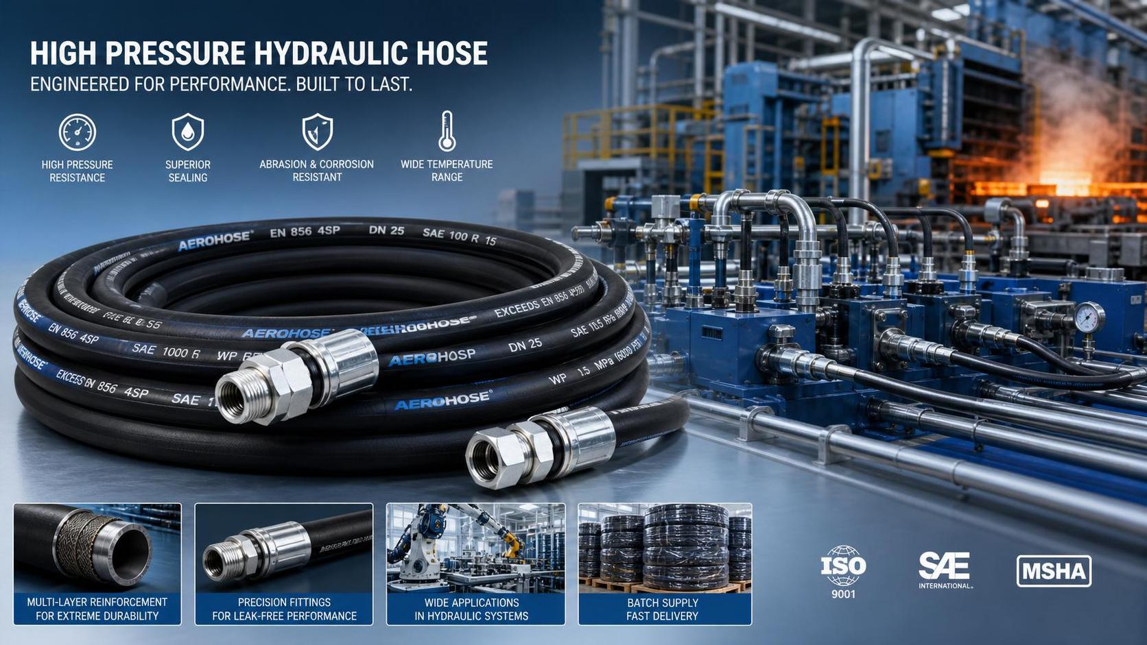 How to Choose Bulk High Pressure Hydraulic Hoses for Industrial Systems