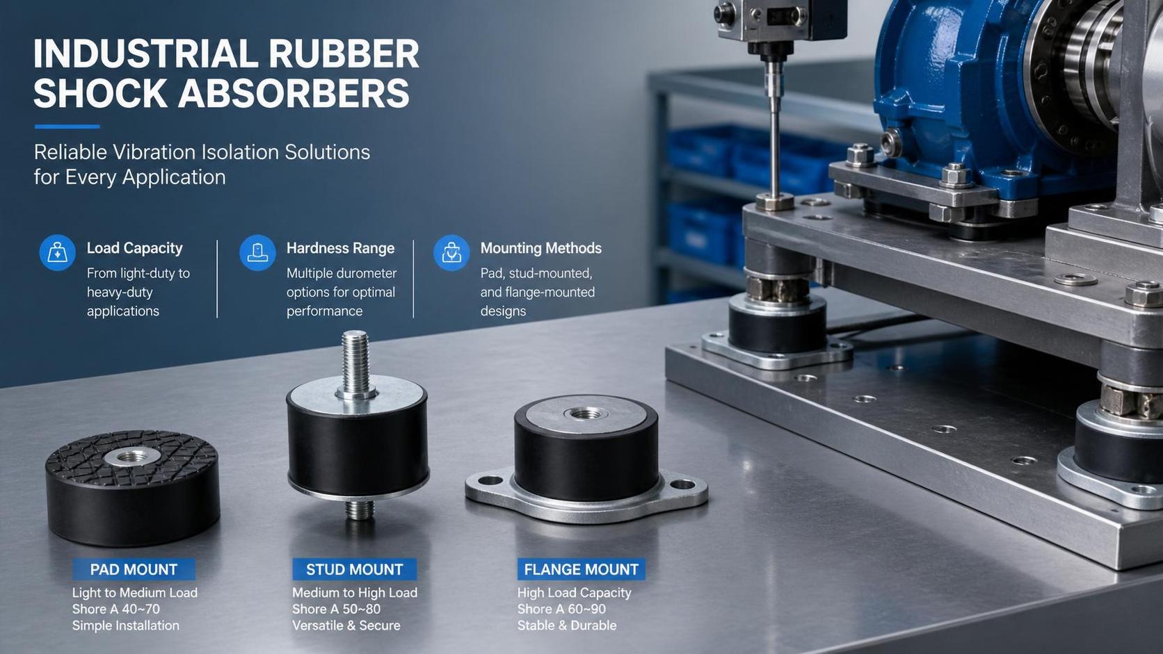 Rubber Shock Absorbers Price Guide: How Load, Hardness, and Mount Type Change Cost