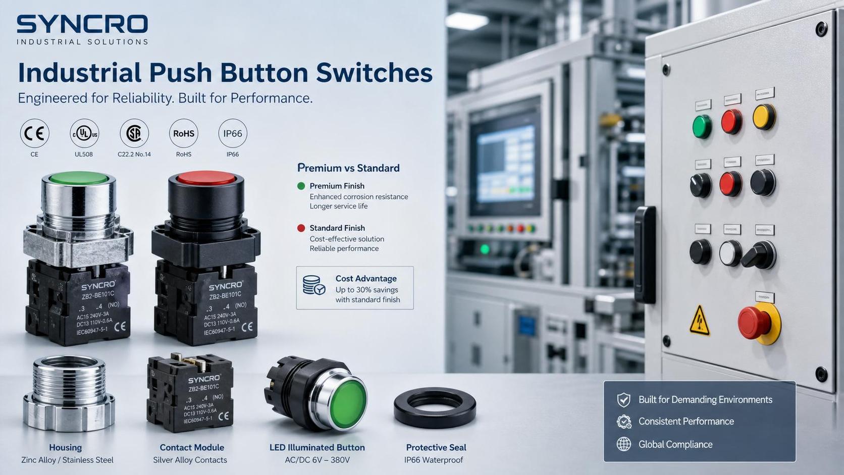 Push Button Switches Price Breakdown: What Affects Cost in Industrial Orders?