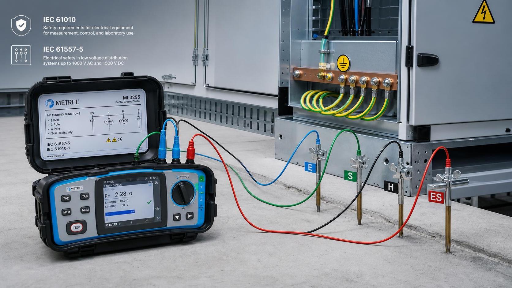Which IEC Standards Apply to Earth Ground Testers for Site Safety Compliance?