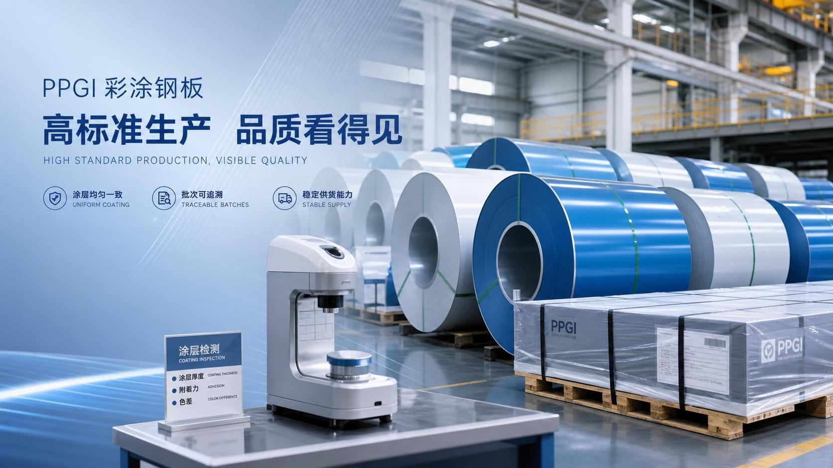 How to Evaluate a PPGI Steel Sheet Factory for Coating Quality and Supply Reliability