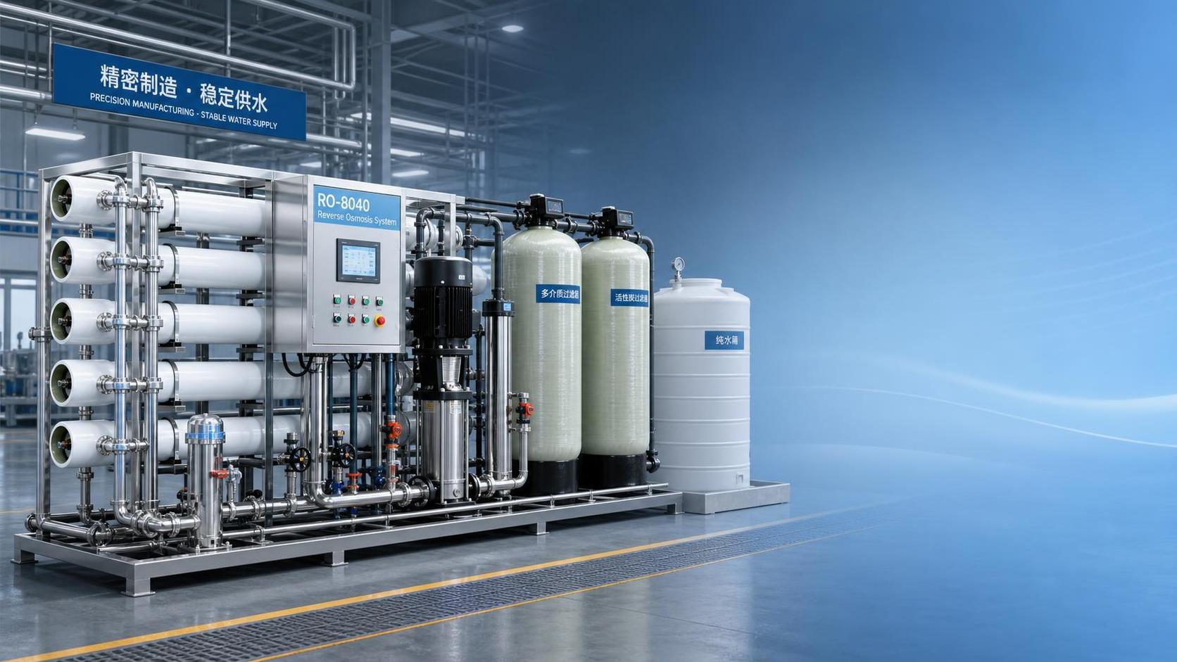 How to Size an 8040 Industrial Reverse Osmosis System for Plant Water Demand