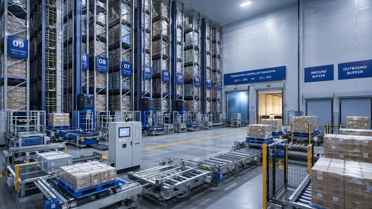 Automated Storage Retrieval Bottlenecks in Cold Store Design