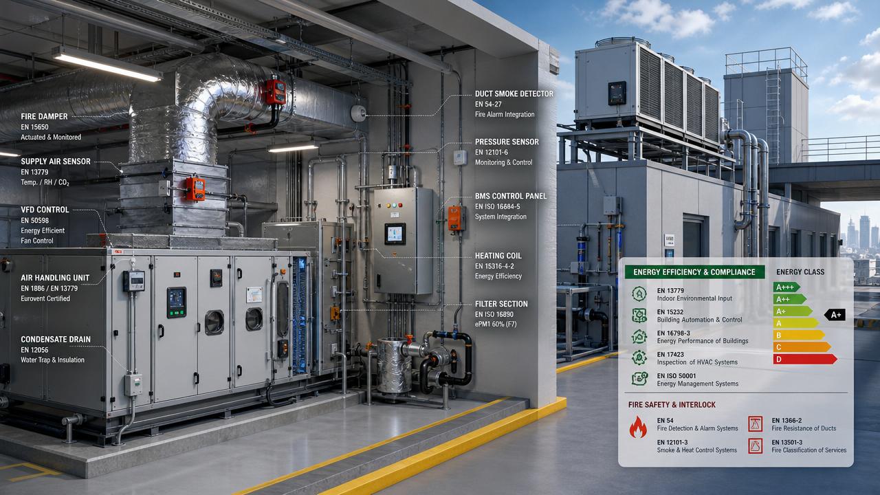 Where EN Building Regulations for HVAC change project scope