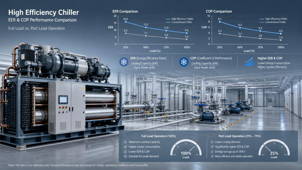 Why Chiller EER and COP Benchmarks Often Tell Different Stories