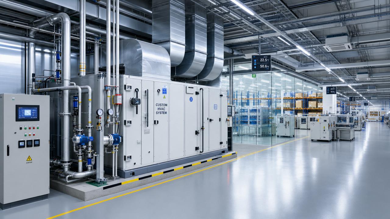 Industrial HVAC custom work can cut long term risk